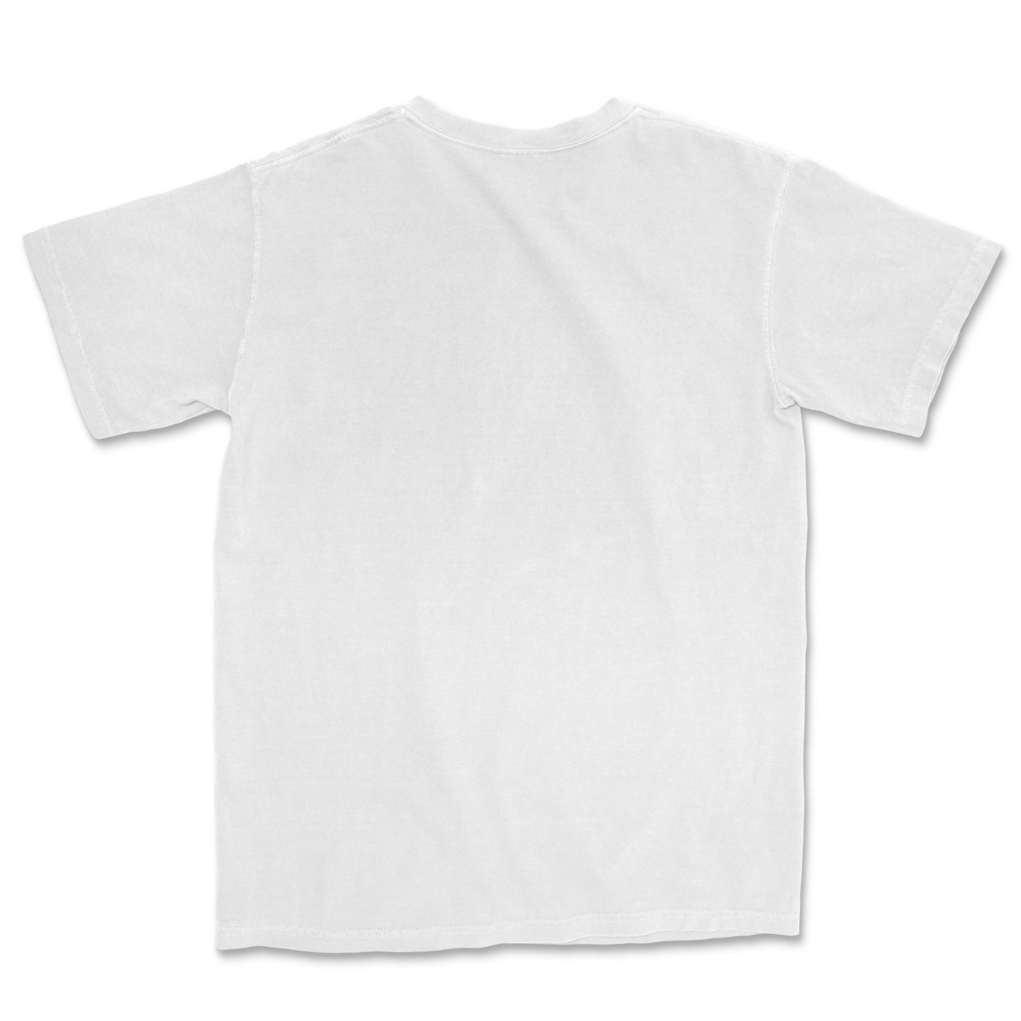 White t-shirt on a white background