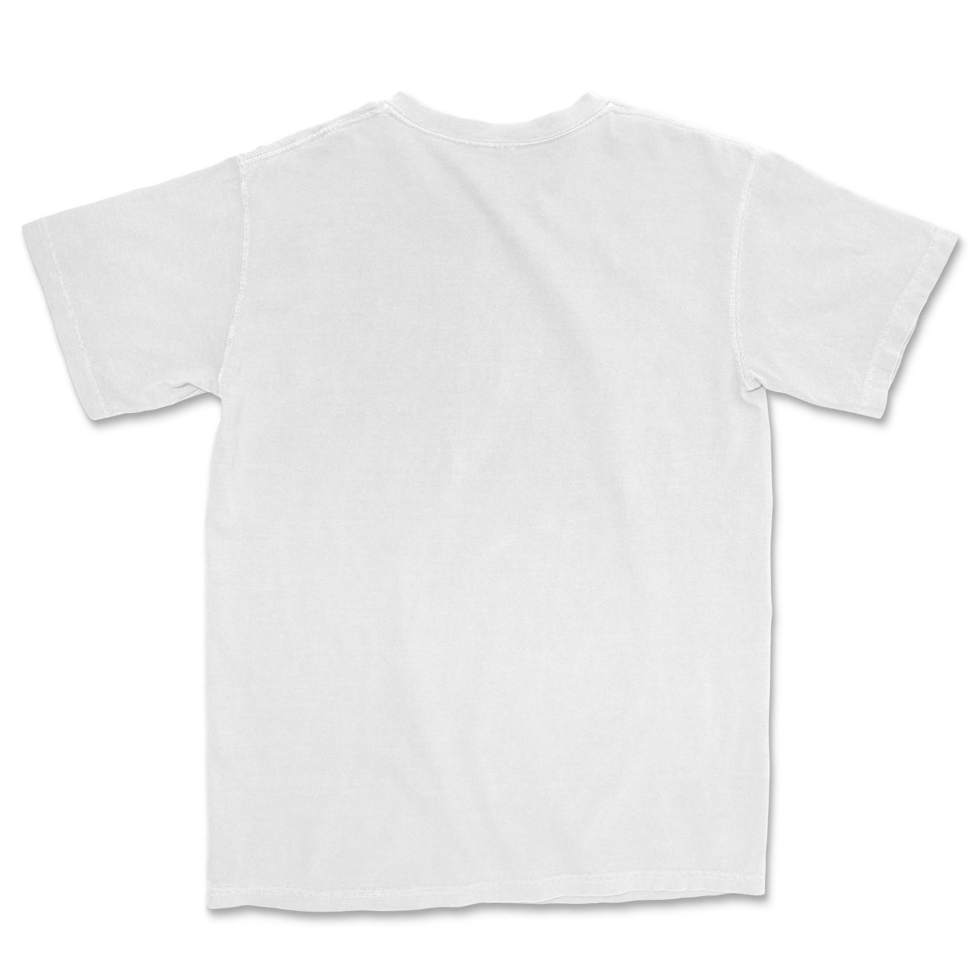 White t-shirt on a white background