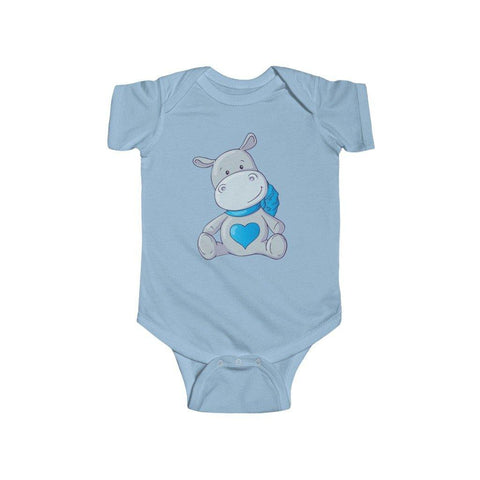 Infant blue hippo onesie - PSTVE BRAND