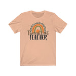 Thankful teacher t-shirt - Peach - PSTVE Brand