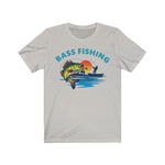 Bass fishing t-shirt - Silver - PSTVE Brand
