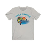 Bass fishing t-shirt - Silver - PSTVE Brand