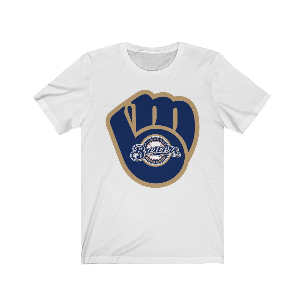 Brewer Baseball T-Shirt - Milwaukee Brewers - Pstve Brand White / L