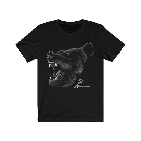 angry bear t-shirt - black - PSTVE Brand