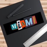 Miami bumper sticker - black - PSTVE Brand