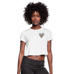Animal heart cropped top - white -PSTVE Brand 