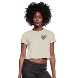 Animal heart cropped top - dust -PSTVE Brand 